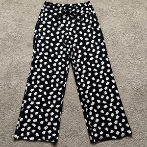 Spooky Night Ghost Women's Pajama Pants Size Small Whimsigoth Halloween PJs